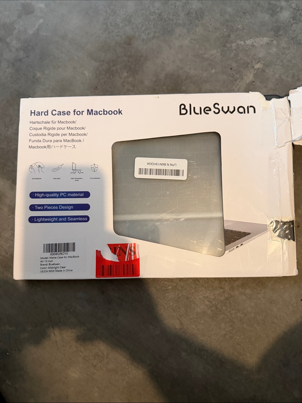Silver Hard Case for MacBook - Durable Protective Shell